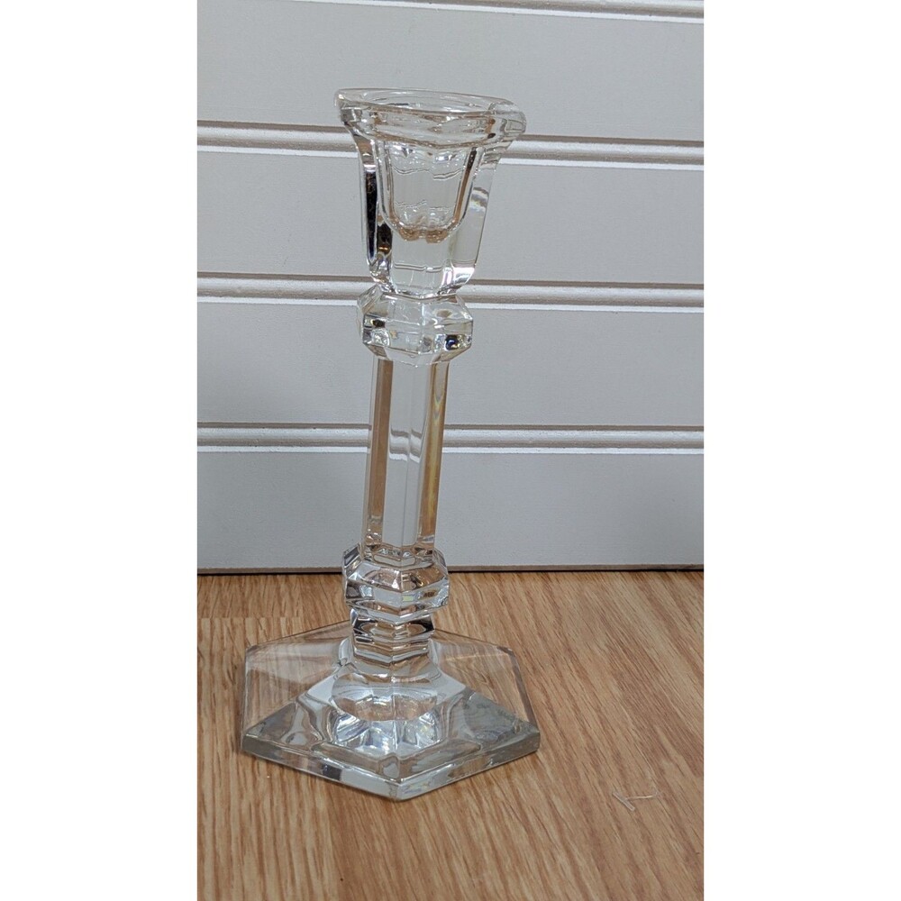 Steuben Crystal Candlestick 7" Pair - Picture 3 of 8